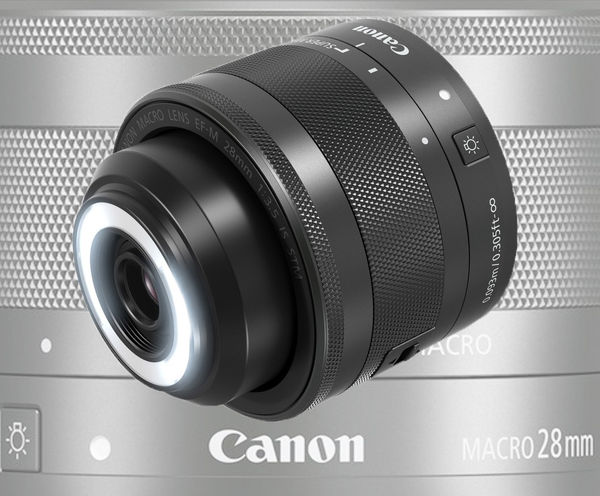 Макрообъектив Canon EF-M 28mm F3.5 Macro IS STM со встроенной