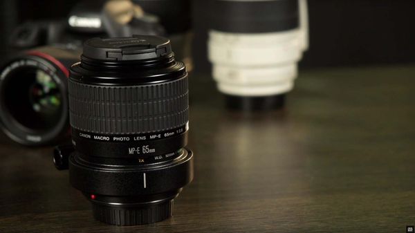 Видеообзор объектива Canon MP-E 65mm f/2.8 1-5X MACRO