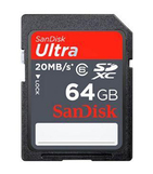 Носитель информации SanDisk Ultra SDXC 64GB 20MB/s