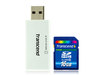 Носители информации Transcend SDHC + Compact Card Reader S5