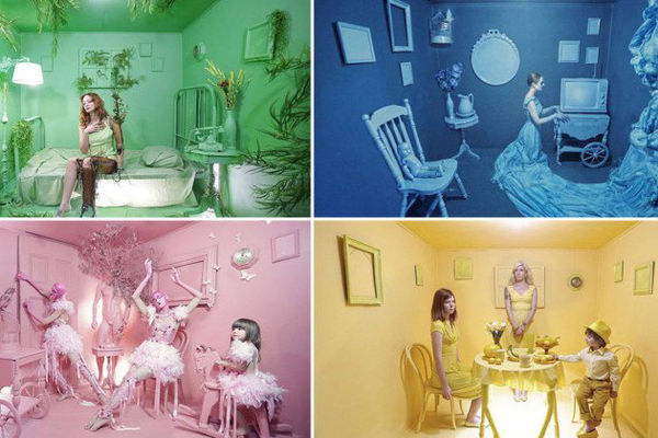Фотограф раскрашивает целую комнату в один цвет – ради сюрреалистических снимков