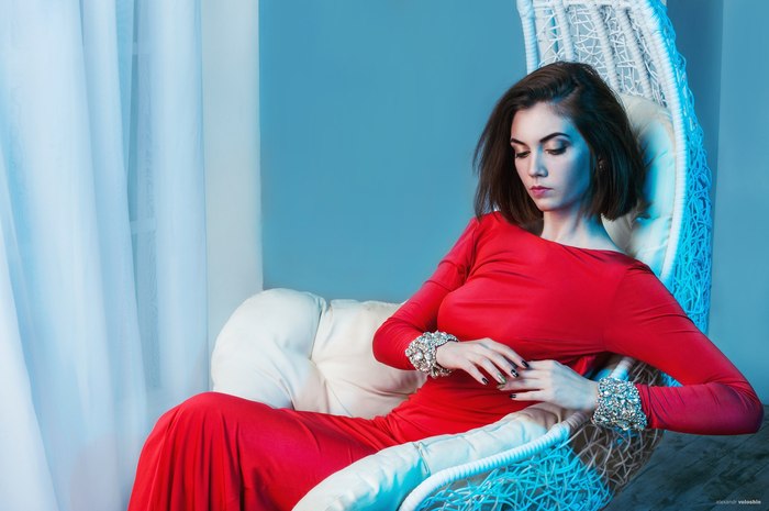 red & blue