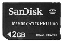 Носитель информации SanDisk Memory Stick PRO Duo 2GB