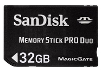 Носитель информации SanDisk Memory Stick PRO Duo 32GB