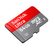 Носитель информации SanDisk micro SDXC 64GB Class10 + адаптер