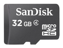 Носитель информации SanDisk microSDHC 32Гб class 4
