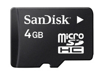 Носитель информации SanDisk microSDHC 4Гб class 2