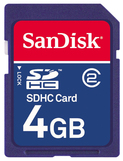 Носитель информации SanDisk SDHC 4Гб class 2