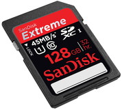 Носитель информации SanDisk SDXC Extreme HD Video 128Гб class 10