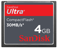 Носитель информации SanDisk Ultra CompactFlash 4GB