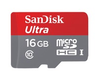 Носитель информации Sandisk Ultra microSDHC UHS-I (класс 10) 16Gb 