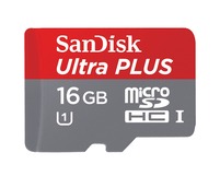 Носитель информации Sandisk Ultra PLUS microSDHC UHS-I 16Gb