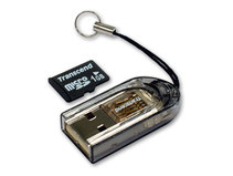 Носитель информации Transcend microSD + USB Card Reader Combo